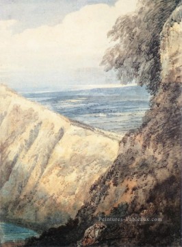Dors aquarelle paysage Thomas Girtin Montagne Peinture à l'huile